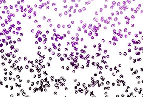 Light Purple vector pattern with spheres. Stock Illustration