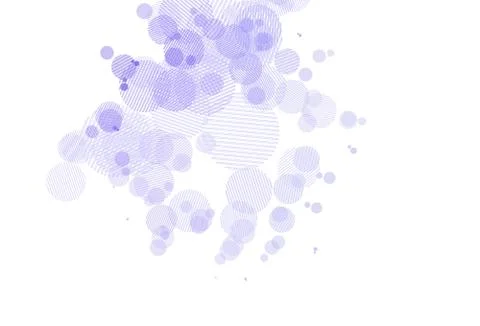 Light Purple vector pattern with spheres. Illustrazione stock