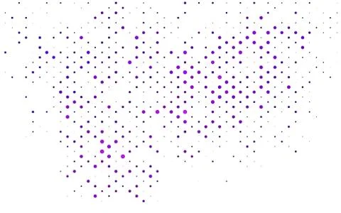 Light Purple vector pattern with spheres. Stockillustratie
