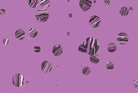 Light purple vector pattern with spheres. Illustrazione stock
