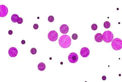 Light purple vector pattern with spheres. Stock Illustration