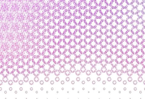 Light purple vector pattern with spheres. Stock Illustration