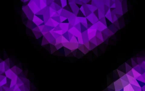 Light Purple vector polygonal background. Stock Illustration