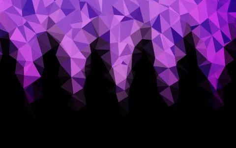 Light Purple vector shining triangular background. 스톡 일러스트