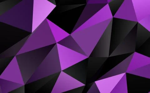 Light Purple vector shining triangular background. Stockillustratie