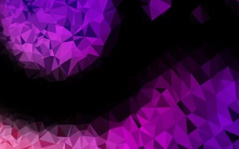 Light Purple vector shining triangular template. 스톡 일러스트