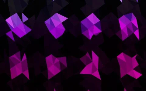 Light Purple vector shining triangular pattern. Illustrazione stock