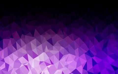 Light Purple vector shining triangular pattern. Stockillustratie