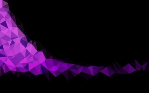 Light Purple vector shining triangular background. Stock Illustration