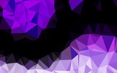 Light Purple vector shining triangular pattern. Stockillustratie