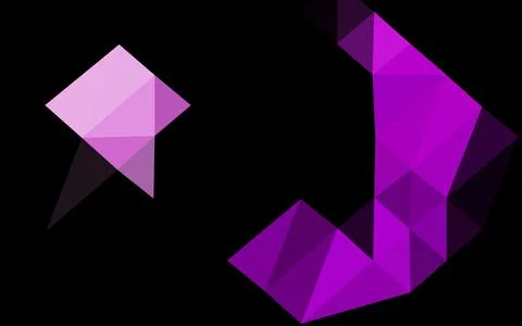 Light Purple vector shining triangular pattern. Illustrazione stock