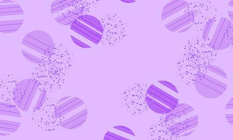 Light Purple vector template with crystals, circles. Stock Illustration