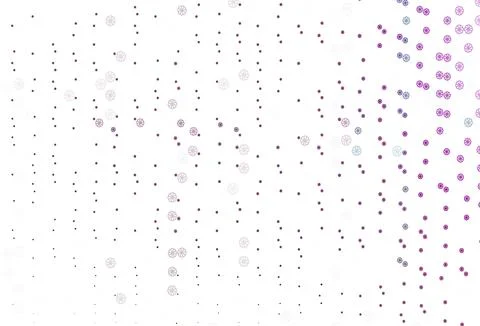 Light Purple vector template with ice snowflakes. Stock Illustration