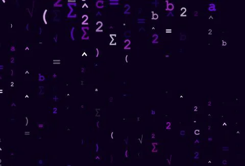Light Purple vector template with math simbols. イラスト素材