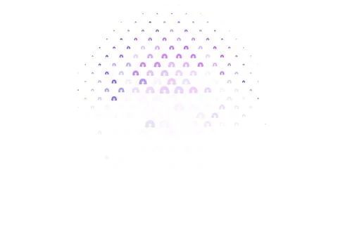 Light Purple vector template with rainbow signs. 스톡 일러스트