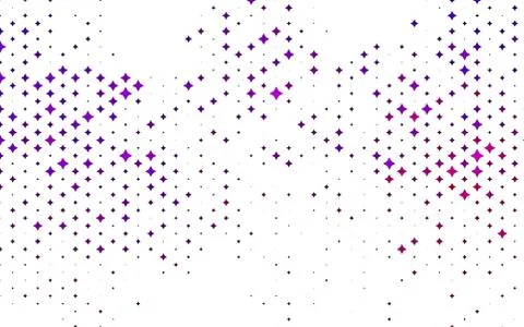 Light Purple vector template with sky stars. Stock Illustration