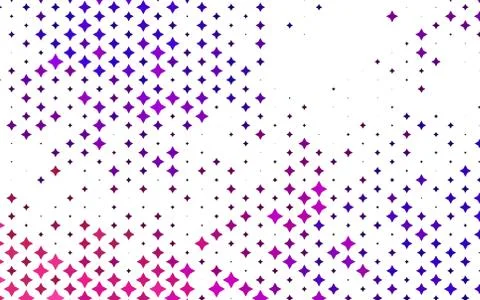 Light Purple vector template with sky stars. Stock Illustration