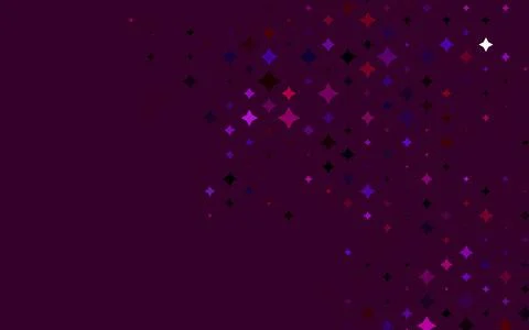 Light Purple vector template with sky stars. Illustrazione stock