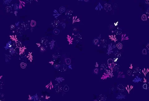 Light Purple vector texture with abstract forms. 스톡 일러스트