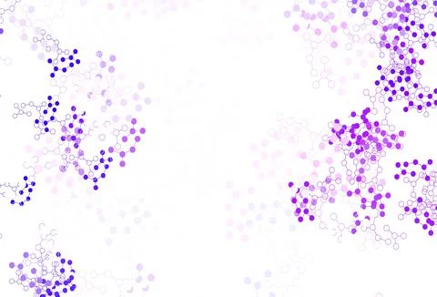 Light Purple vector texture with artificial intelligence concept. Stock Illustration