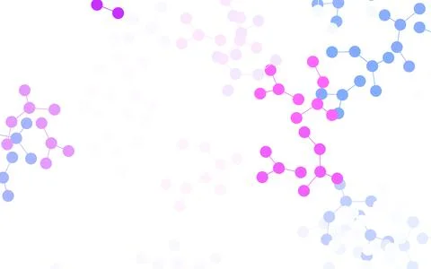 Light Purple vector texture with artificial intelligence concept. Stock Illustration