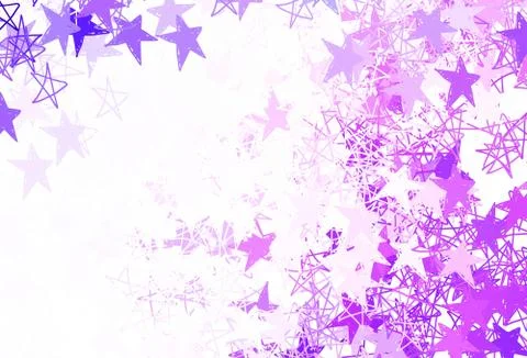 Light Purple vector texture with beautiful stars. Stock Illustration