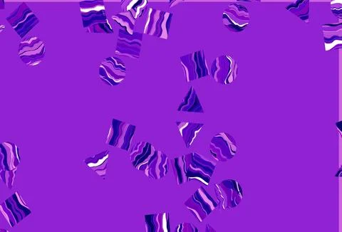 Light Purple vector texture in poly style with circles, cubes. Ilustración de archivo