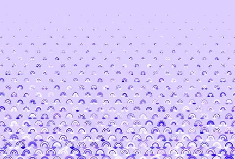 Light Purple vector texture with rainbows, clouds. Illustrazione stock