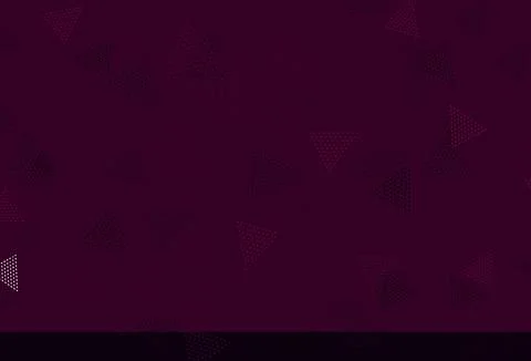 Light Purple vector texture with triangular style with circles. Illustrazione stock