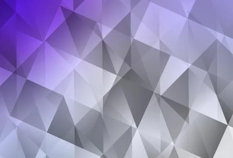 Light Purple vector triangle mosaic template. Stock Illustration