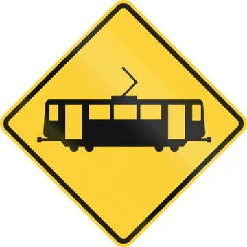 Light Rail Crossing 스톡 일러스트