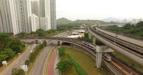 LIGHT RAIL Stock Footage 125789908