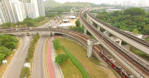 LIGHT RAIL Stock Footage 125793804