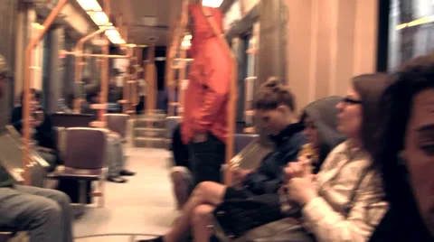 On the light rail mass transit Stock Footage 24262855