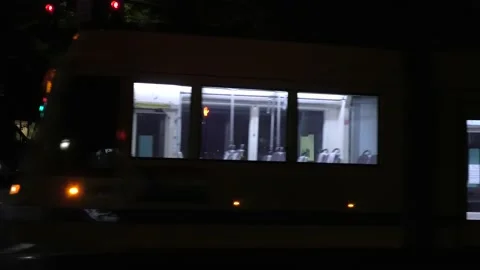 Light Rail at Night 動画素材 149441535