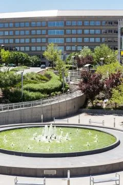 Light rail station Stock Photos
