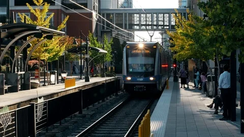 Light Rail Train - Charlotte, NC 動画素材 77044061