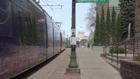 Light Rail Train Video stock 146752441