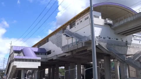 Light Rail Transit Antipolo Train Station Stock Footage 170608970