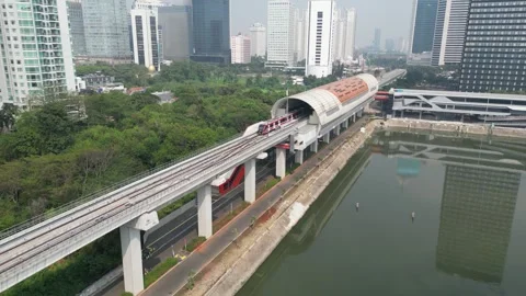 Light Rail Transit (LRT) Stock Footage 249726777