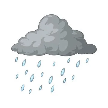 Light rain illustration Stock Illustration