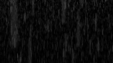 Light rain with large drops and transparent loop background Video stock 129289028