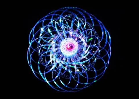 Light rainbow orb spinner circle Stock Illustration