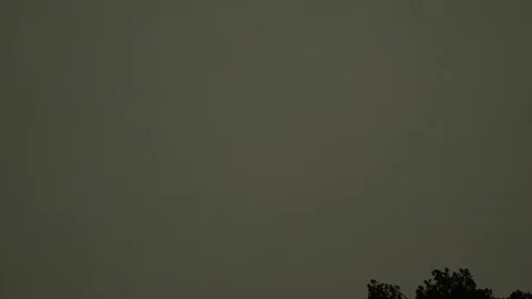 Light Raining And Lighting Late Evening MAH03316 Stock Footage 92191772