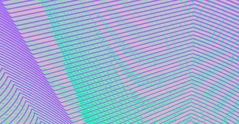 Light rare grid texture of straight lines and illusory rounded moire. Stock Illustration