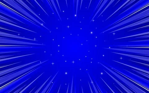 Light ray comic action explosion background vector illustration. Stock Illustration