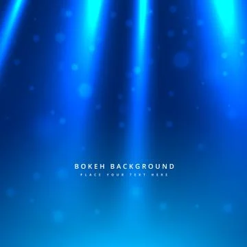 Light rays in blue background Stock Illustration