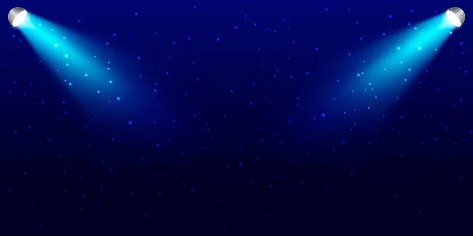 Light rays on a blue background. Vector stock illustration for poster Stock Illustration