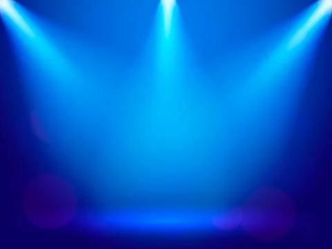 Light rays on a blue background. Vector stock illustration for poster Stock Illustration