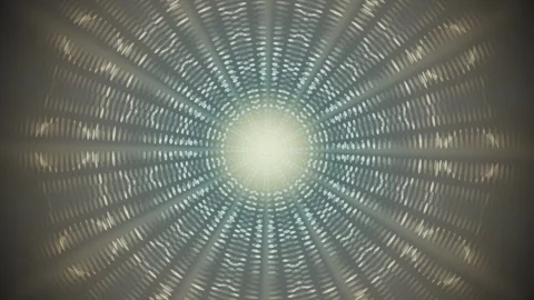Light rays create circular patterns in dark background Stock Footage 337386138